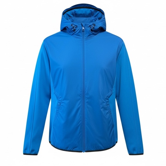 G/FORE G4 Wind Control Hooded Golf Jacket Medium NWT Racer Blue Piqué Gorpcore - Picture 2 of 10